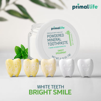 Primal Life Organics: Powdered Mineral Toothpaste, Fluoride - Free, Perfect For All Ages - The Tribalist