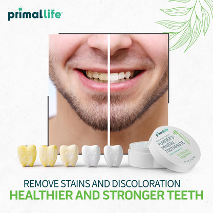 Primal Life Organics: Powdered Mineral Toothpaste, Fluoride - Free, Perfect For All Ages - The Tribalist