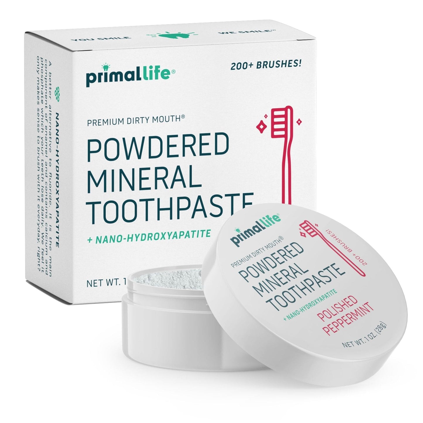 Primal Life Organics: Powdered Mineral Toothpaste, Fluoride - Free, Perfect For All Ages - The Tribalist