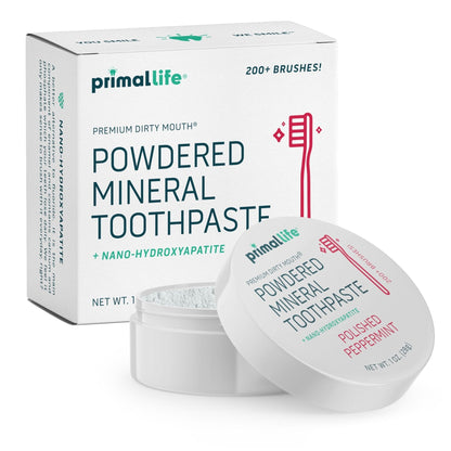 Primal Life Organics: Powdered Mineral Toothpaste, Fluoride - Free, Perfect For All Ages - The Tribalist