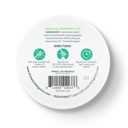 Primal Life Organics: Powdered Mineral Toothpaste, Fluoride - Free, Perfect For All Ages - The Tribalist