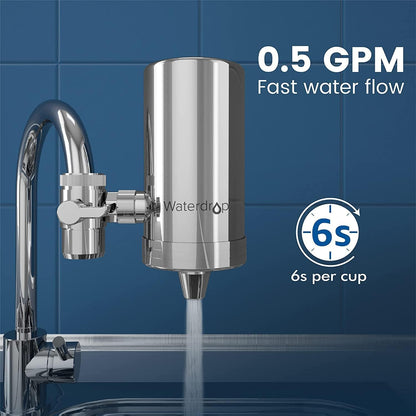 The Tribalist - Waterdrop: Stainless-Steel Faucet with Carbon Block Water Filter System